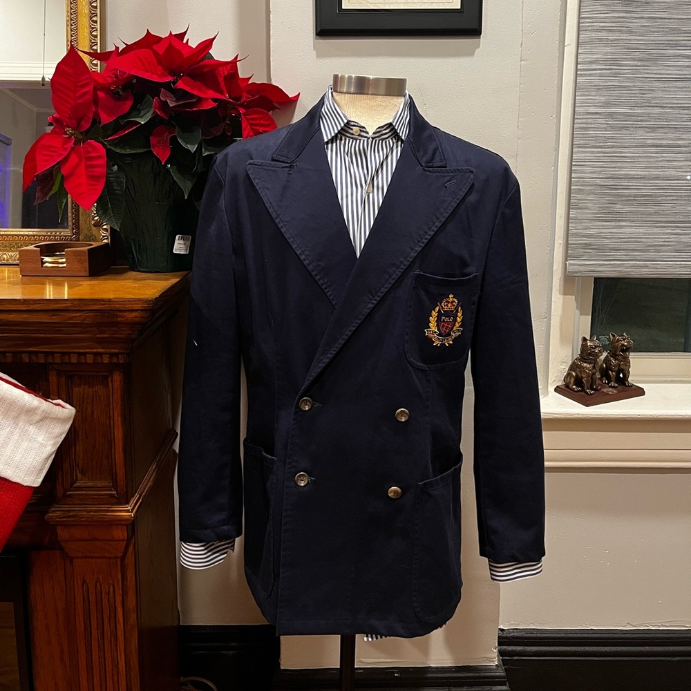 Polo Ralph Lauren Double breasted Blazer Mens size Large (40r)